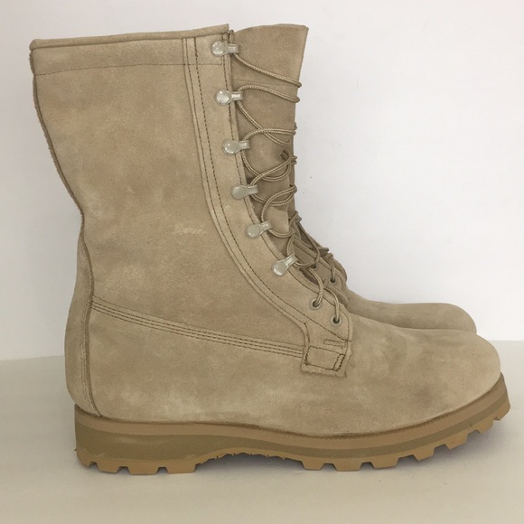 Wellco Vibram Tan Combat Boots Men Size 13R - Picture 2 of 8